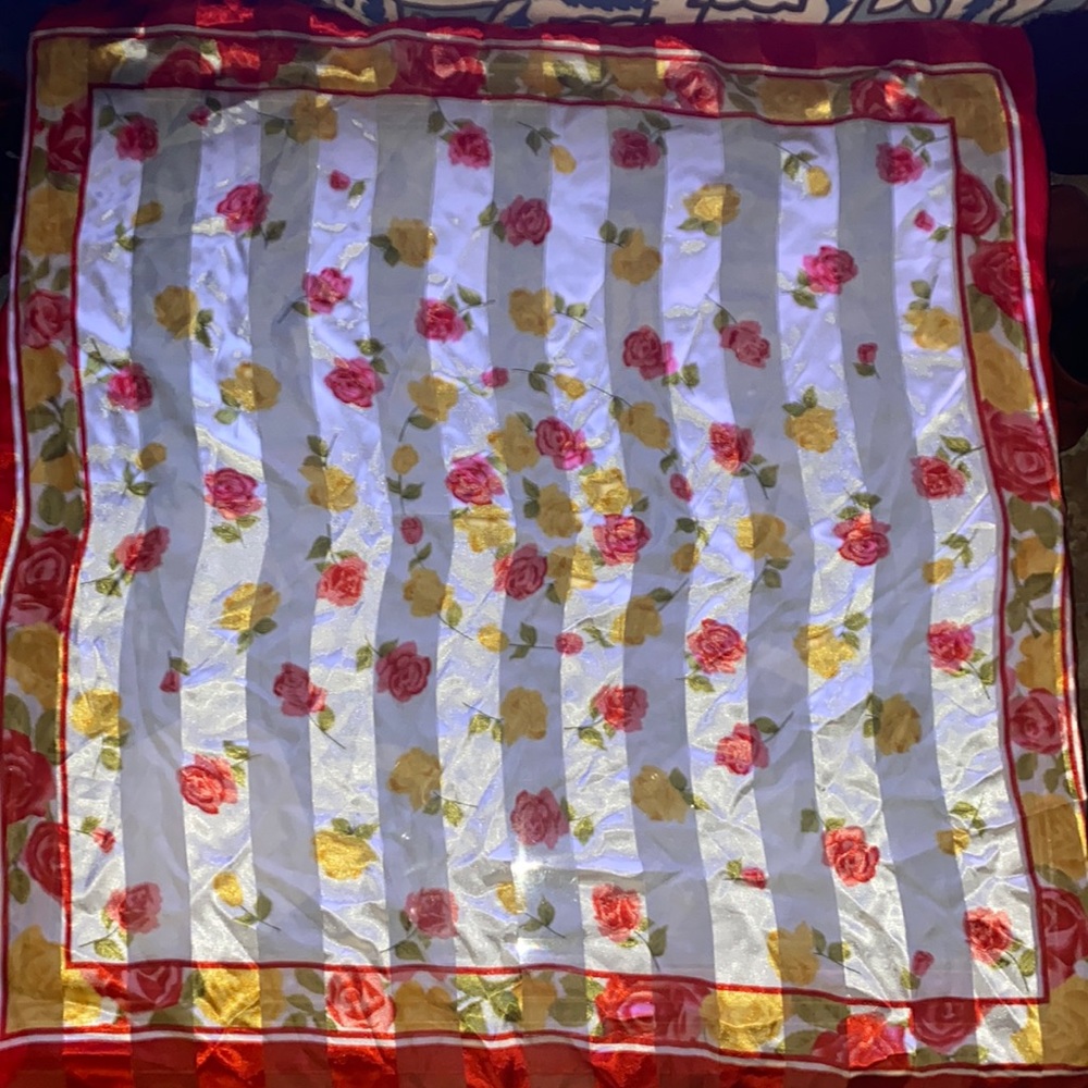 Vintage floral scarf